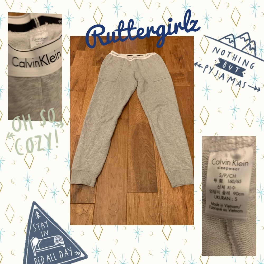 Calvin Klein Gray Sleepwear Pants